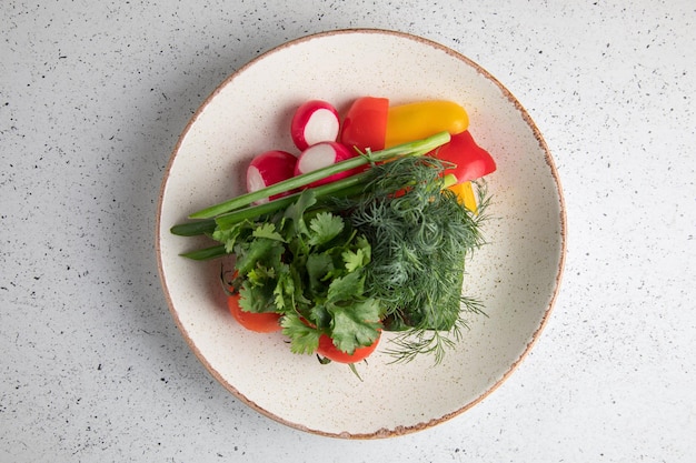 plating of a colorful dish